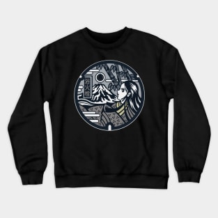 Kaguyahime Manhole Cover Art Alternative Color Crewneck Sweatshirt